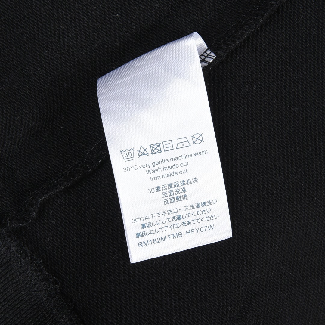 Louis Vuitton/路易威登 老花渐变半身印花logo连帽卫衣白色 黑色