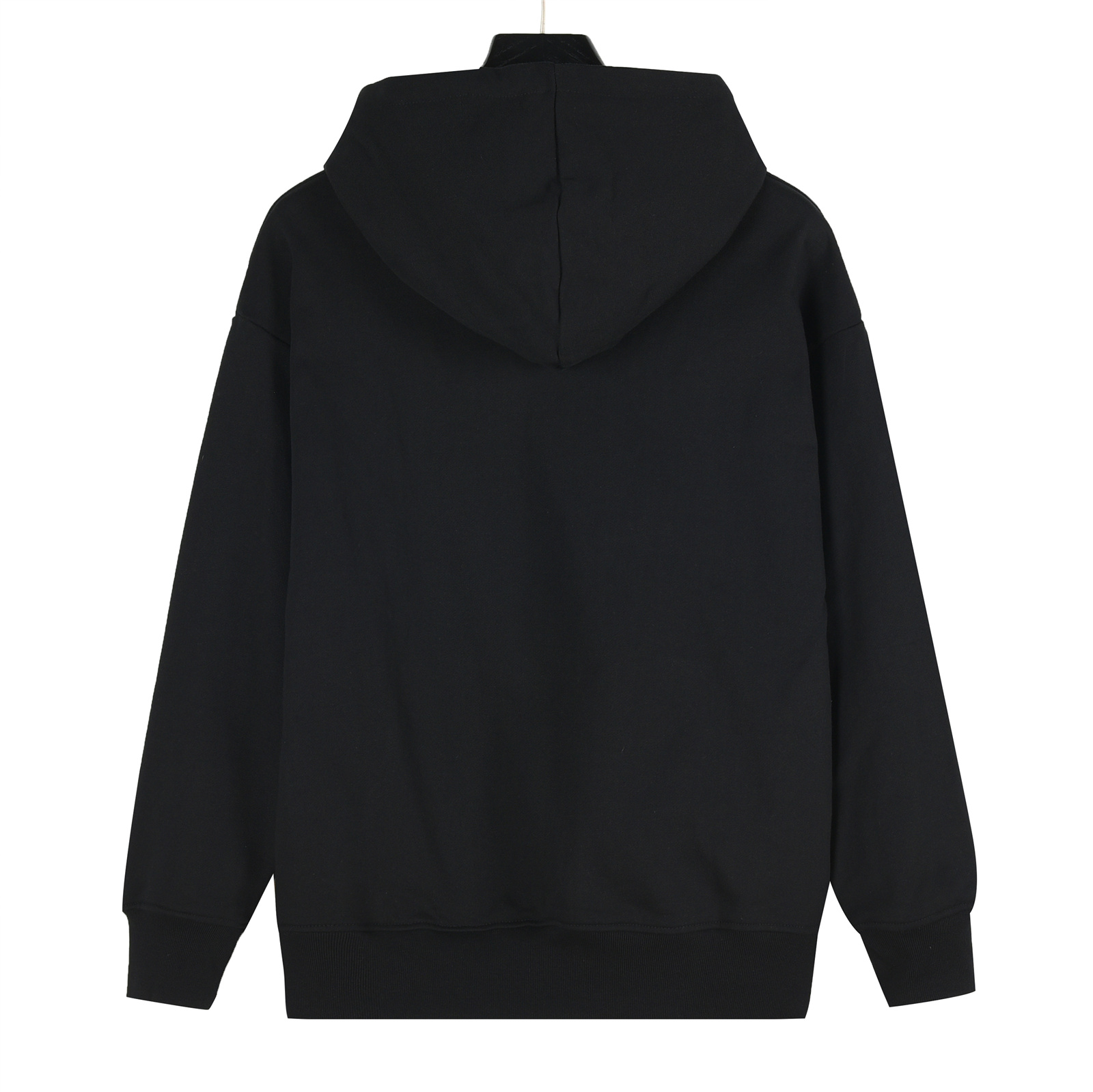 Fendi/芬迪 25Fw 小怪兽眼睛刺绣LOGO连帽卫衣 黑色 白色