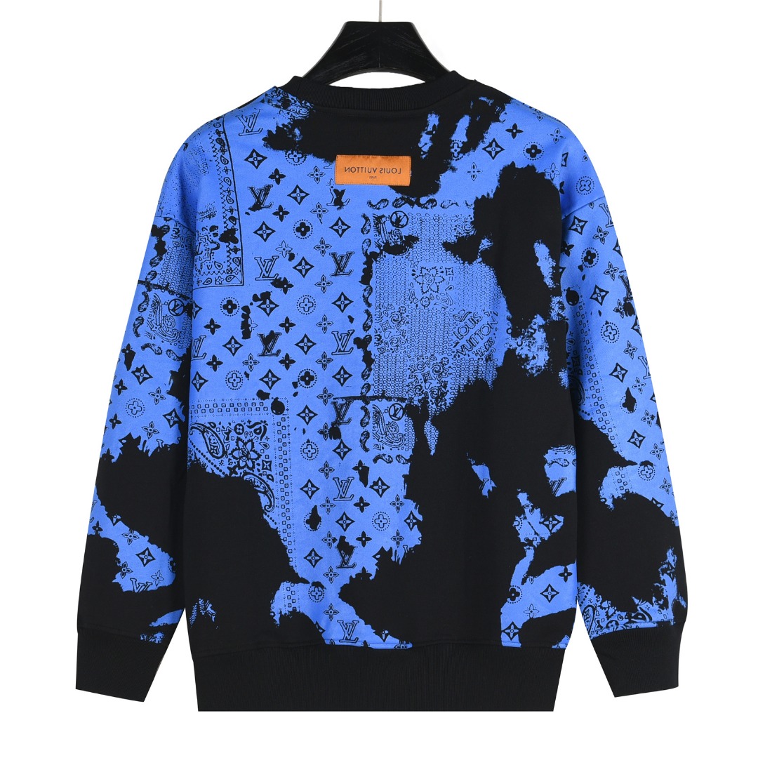 Louis Vuitton/路易威登 25Fw 腰果花系列圆领卫衣黑色 白色