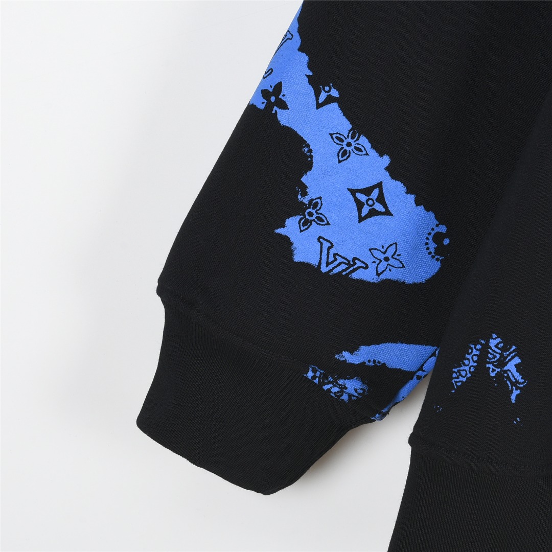 Louis Vuitton/路易威登 25Fw 腰果花系列圆领卫衣黑色 白色