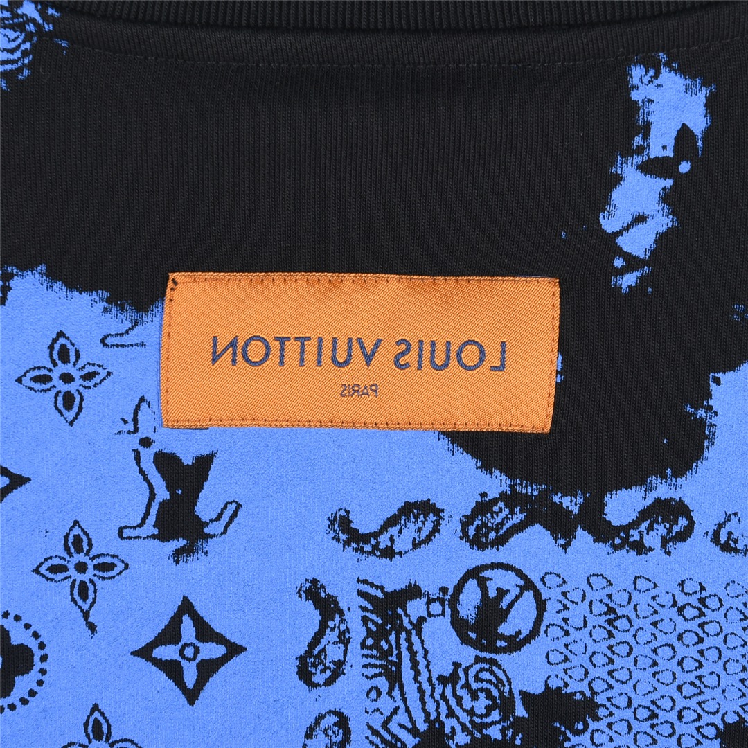 Louis Vuitton/路易威登 25Fw 腰果花系列圆领卫衣黑色 白色