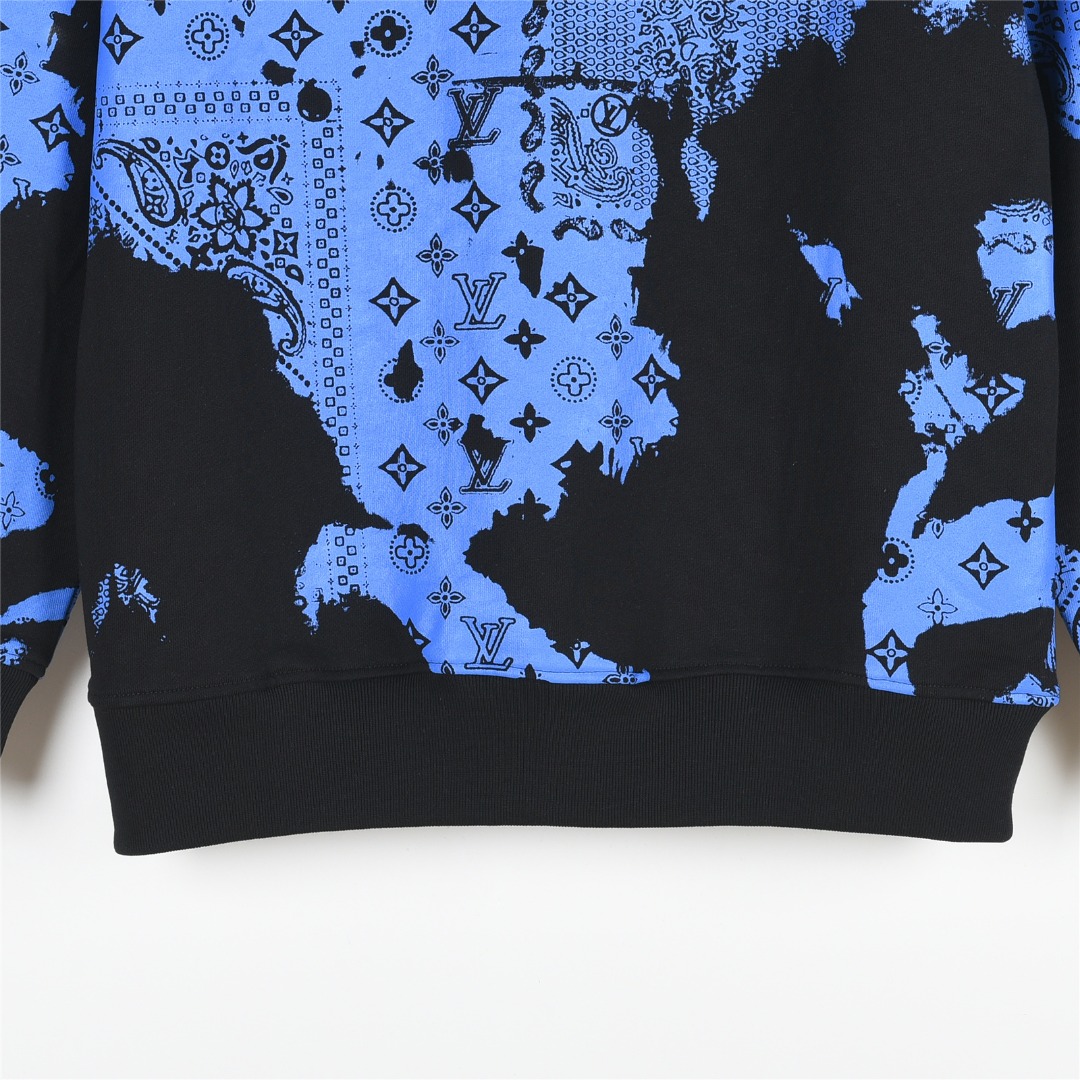 Louis Vuitton/路易威登 25Fw 腰果花系列圆领卫衣黑色 白色