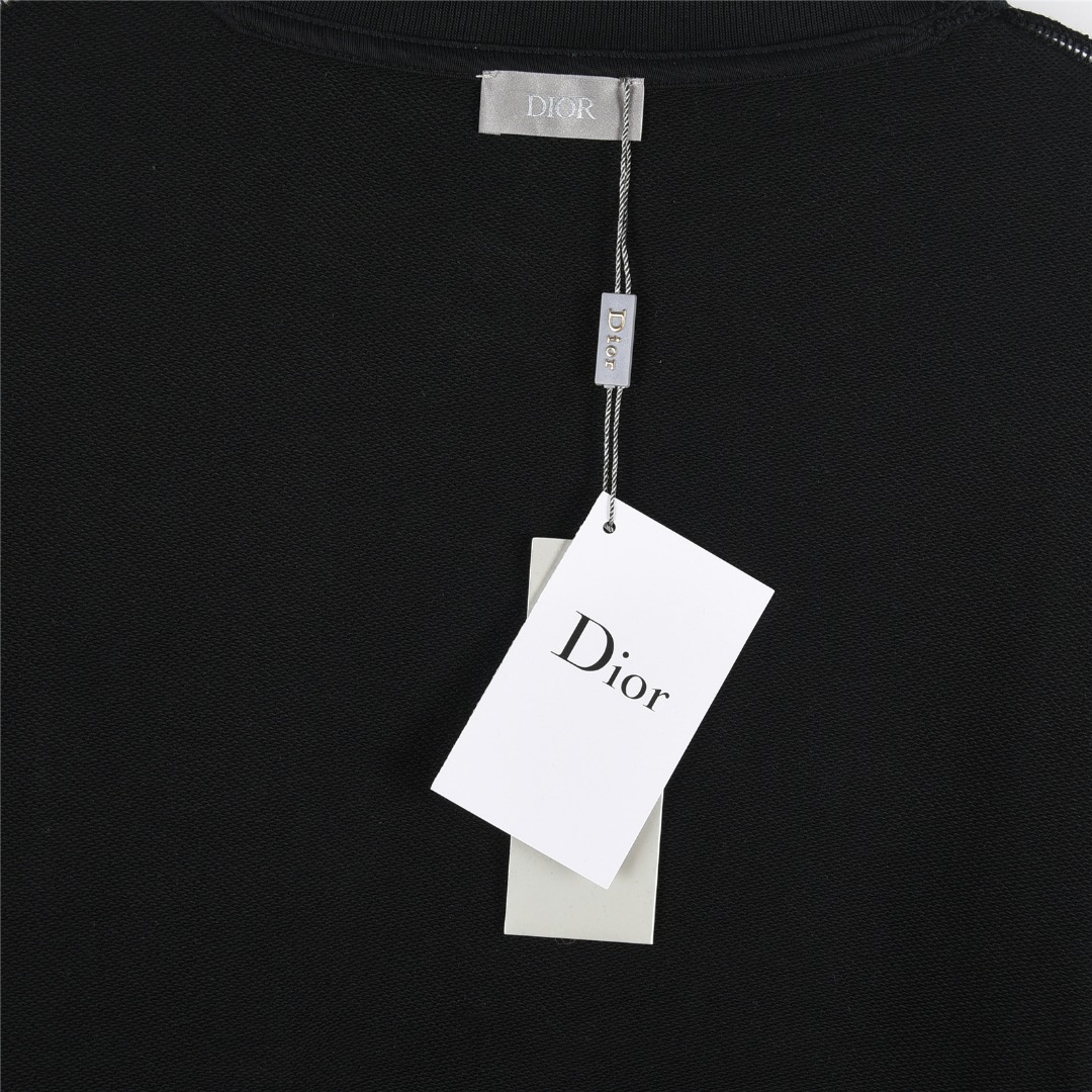 Dior /迪奥 25Fw 老花渐变字母半身印花logo圆领卫衣