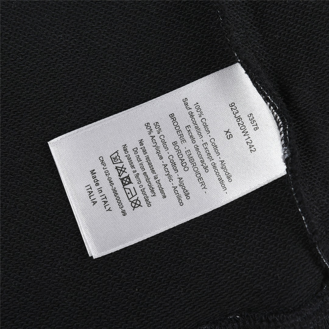 Dior /迪奥 25Fw 老花渐变字母半身印花logo圆领卫衣