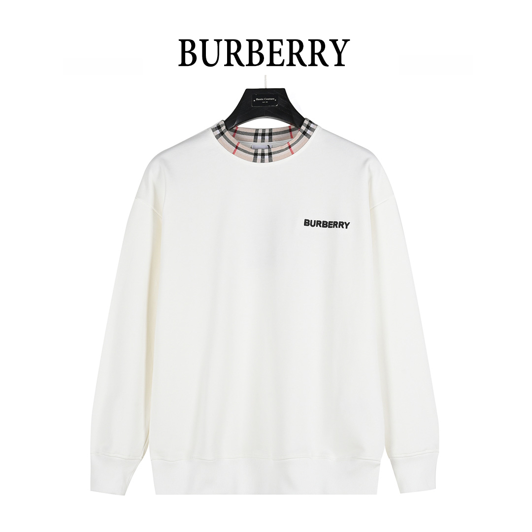 本地自取:💰220（支持放店）
Burberry/巴宝莉 25Fw 格纹领口拼接刺绣字母小标logo卫衣
采用定制面料。添加杜邦公司Sorona(索罗娜）材料，亲肤性好、长效抗菌、防螨，
更耐洗，棉线经过反复处理，移除劣质段粗纤维和杂质，只留下优质棉纤维，
使面料更加高级有档次，环保抛光酶技术工艺，赋予面料洁净的外观和清晰的纹理。
简约精致！满满的仪式感！简约奢华，设计感十足！
给人简约又不乏味的感觉，营造出低调又独特的个性时尚！做工精细，货比专柜！
极具辨识度的一款长袖，上身效果超棒!!! 超级百搭！ 男女同款 。
颜色：黑色、白色
Size：XS-L