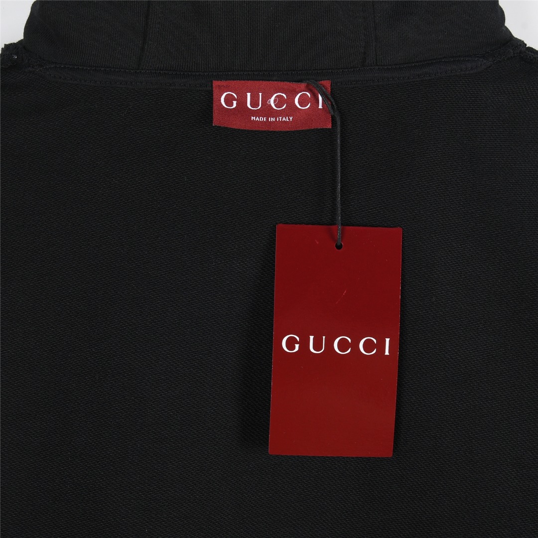 Gucci/古驰 25Fw 暗纹字母logo刺绣小标连帽卫衣杏色 黑色-Chinese UA Cheap High Quatity Brand Clothes Bags handbags Sneakers wholesale wholesaler seller from China Factory suppliers Fashion Clothing Shoes best Quality Beautiful Price Gucci/古驰 25Fw 暗纹字母logo刺绣小标连帽卫衣杏色 黑色