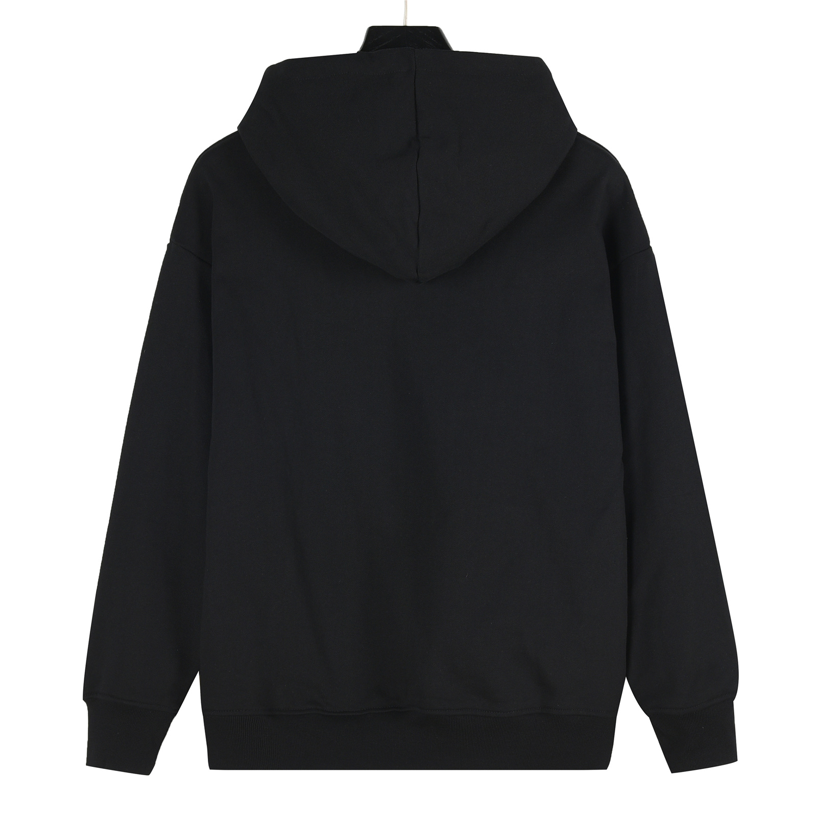 Prada/普拉达 25Fw 侧边假口袋三角铁标logo徽章连帽卫衣 黑色 白色-Chinese UA Cheap High Quatity Brand Clothes Bags handbags Sneakers wholesale wholesaler seller from China Factory suppliers Fashion Clothing Shoes best Quality Beautiful Price Prada/普拉达 25Fw 侧边假口袋三角铁标logo徽章连帽卫衣 黑色 白色