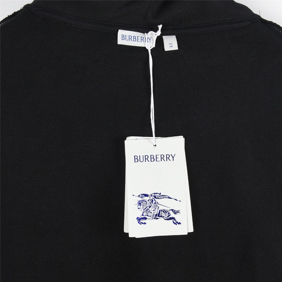 Burberry/巴宝莉 25Fw 胸前徽标刺绣后幅logo发泡印花连帽卫衣白色 黑色-Chinese UA Cheap High Quatity Brand Clothes Bags handbags Sneakers wholesale wholesaler seller from China Factory suppliers Fashion Clothing Shoes best Quality Beautiful Price Burberry/巴宝莉 25Fw 胸前徽标刺绣后幅logo发泡印花连帽卫衣白色 黑色