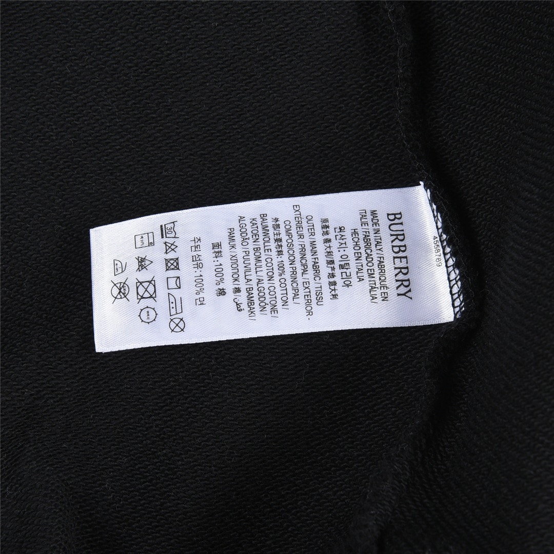 Burberry/巴宝莉 25Fw 胸前徽标刺绣后幅logo发泡印花连帽卫衣白色 黑色-Chinese UA Cheap High Quatity Brand Clothes Bags handbags Sneakers wholesale wholesaler seller from China Factory suppliers Fashion Clothing Shoes best Quality Beautiful Price Burberry/巴宝莉 25Fw 胸前徽标刺绣后幅logo发泡印花连帽卫衣白色 黑色