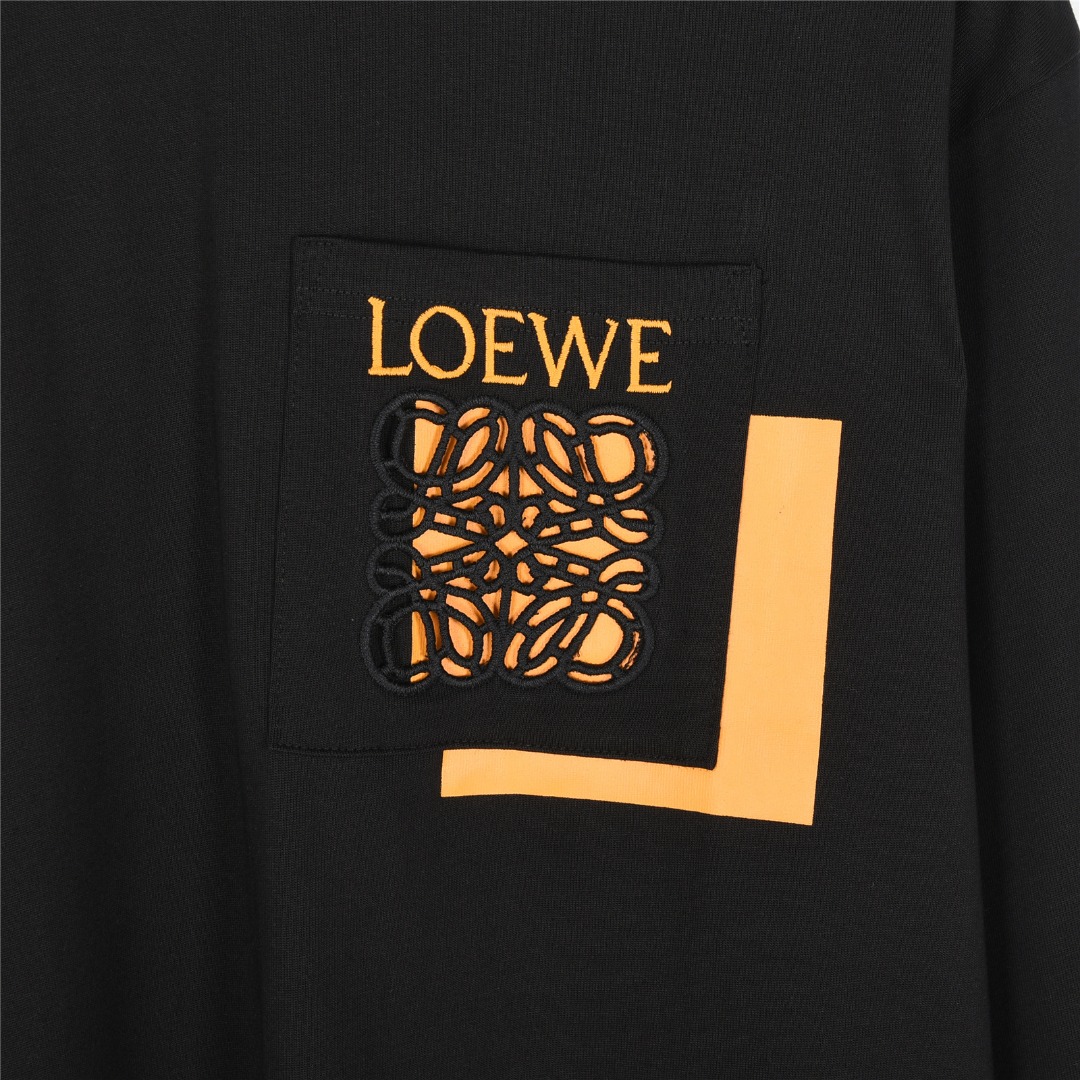 Loewe/罗意威 25Fw 镂空logo徽标重叠口袋长袖T恤-Chinese UA Cheap High Quatity Brand Clothes Bags handbags Sneakers wholesale wholesaler seller from China Factory suppliers Fashion Clothing Shoes best Quality Beautiful Price Loewe/罗意威 25Fw 镂空logo徽标重叠口袋长袖T恤