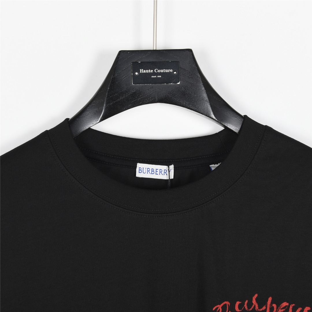 Burberry/巴宝莉 25Fw 字母帆船彩绘印花长袖T恤