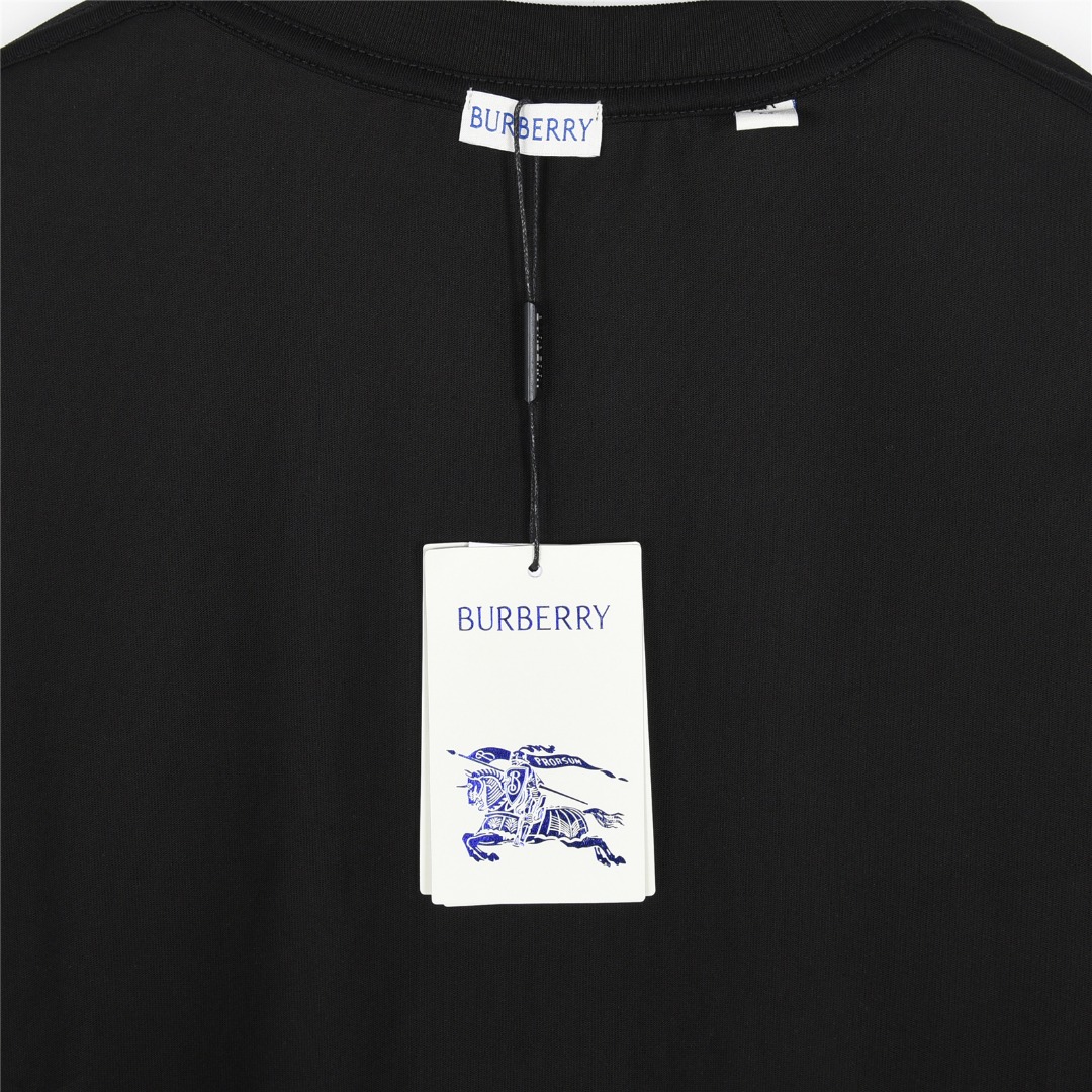 Burberry/巴宝莉 25Fw 字母帆船彩绘印花长袖T恤