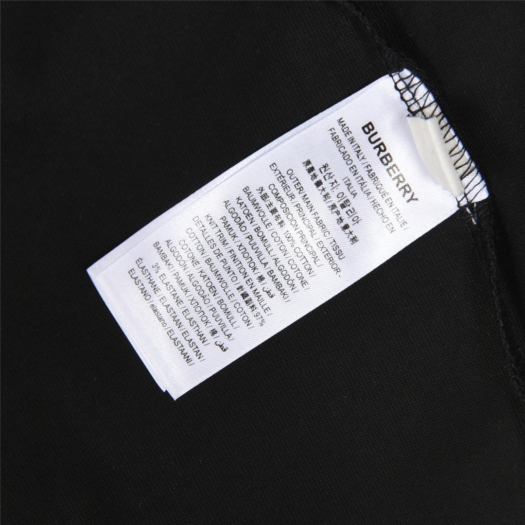 Burberry/巴宝莉 25Fw 字母帆船彩绘印花长袖T恤