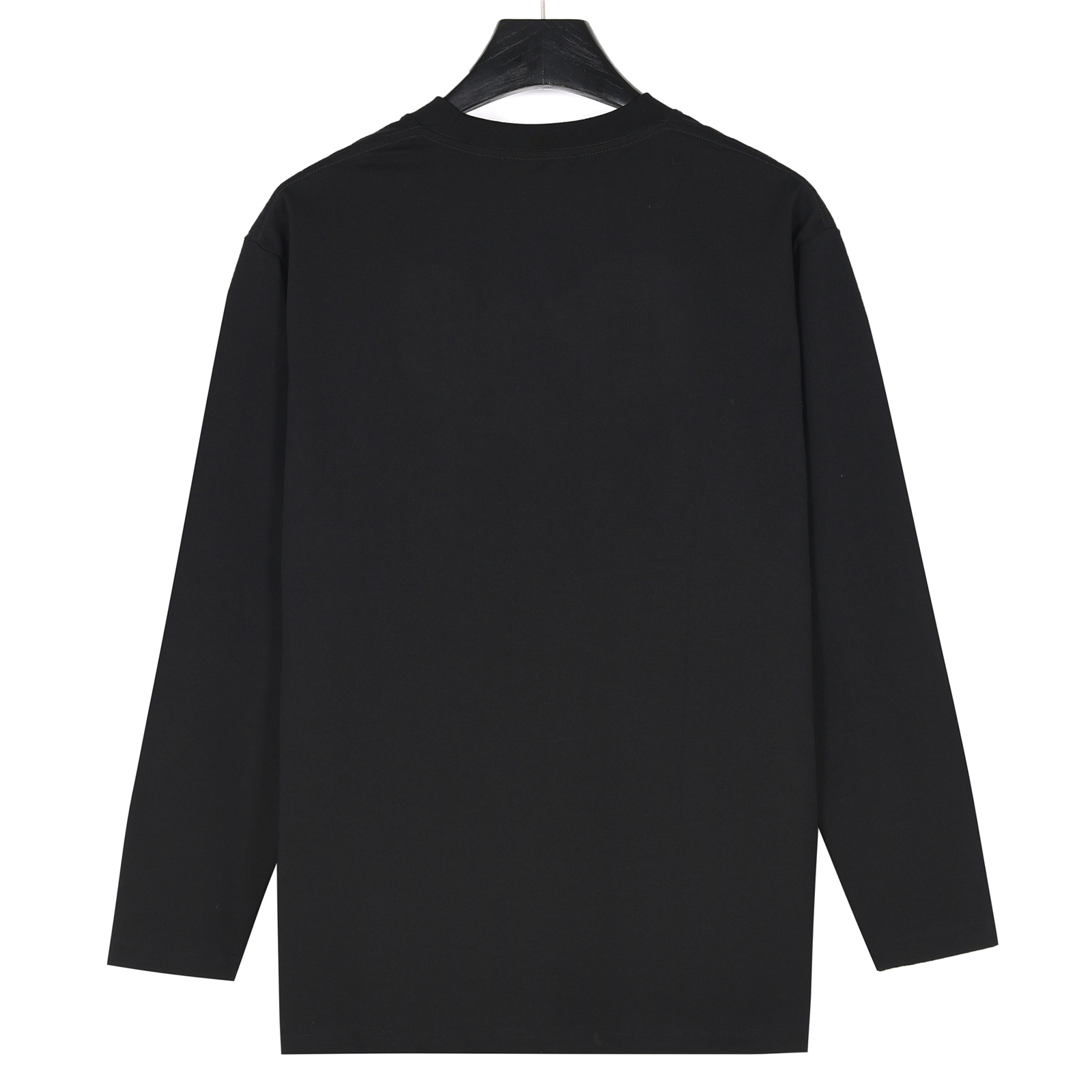 Prada/普拉达 25Fw 大logo徽标泼墨印花长袖T恤 黑色 白色-Chinese UA Cheap High Quatity Brand Clothes Bags handbags Sneakers wholesale wholesaler seller from China Factory suppliers Fashion Clothing Shoes best Quality Beautiful Price Prada/普拉达 25Fw 大logo徽标泼墨印花长袖T恤 黑色 白色