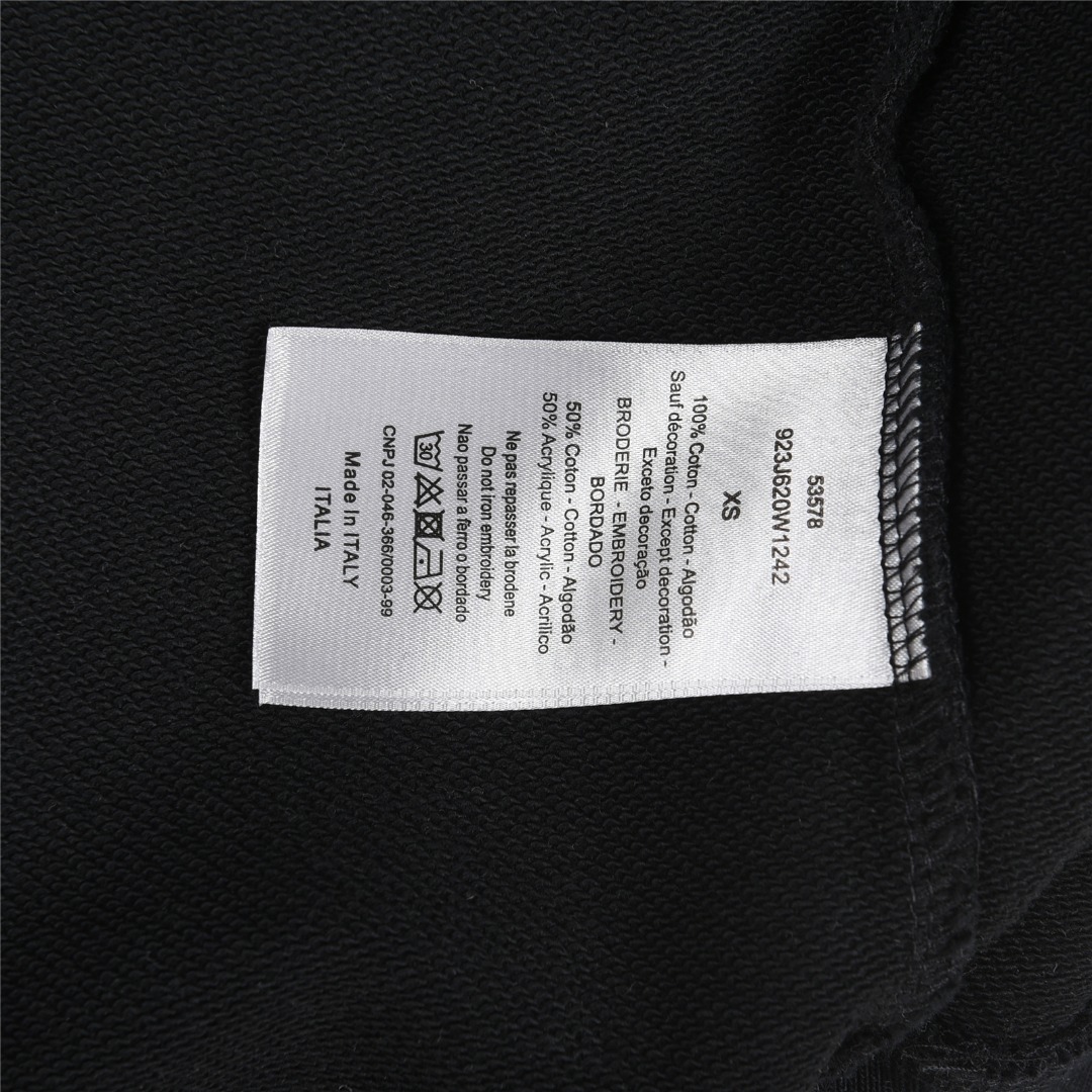 Dior/迪奥 25Fw 霓虹色刺绣字母logo圆领卫衣白色 黑色-Chinese UA Cheap High Quatity Brand Clothes Bags handbags Sneakers wholesale wholesaler seller from China Factory suppliers Fashion Clothing Shoes best Quality Beautiful Price Dior/迪奥 25Fw 霓虹色刺绣字母logo圆领卫衣白色 黑色