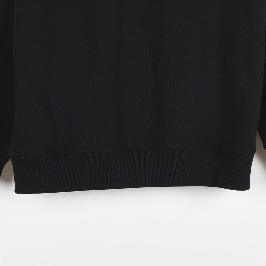 Dior/迪奥 25Fw 胸前手袖刺绣徽标圆领卫衣 白色 黑色-Chinese UA Cheap High Quatity Brand Clothes Bags handbags Sneakers wholesale wholesaler seller from China Factory suppliers Fashion Clothing Shoes best Quality Beautiful Price Dior/迪奥 25Fw 胸前手袖刺绣徽标圆领卫衣 白色 黑色