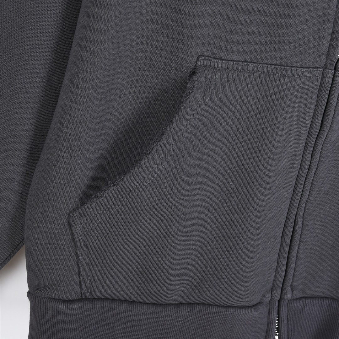 Balenciaga/巴黎世家 25Fw 彩色字母刺绣破洞双拉链外套 浅蓝深灰-Chinese UA Cheap High Quatity Brand Clothes Bags handbags Sneakers wholesale wholesaler seller from China Factory suppliers Fashion Clothing Shoes best Quality Beautiful Price Balenciaga/巴黎世家 25Fw 彩色字母刺绣破洞双拉链外套 浅蓝深灰