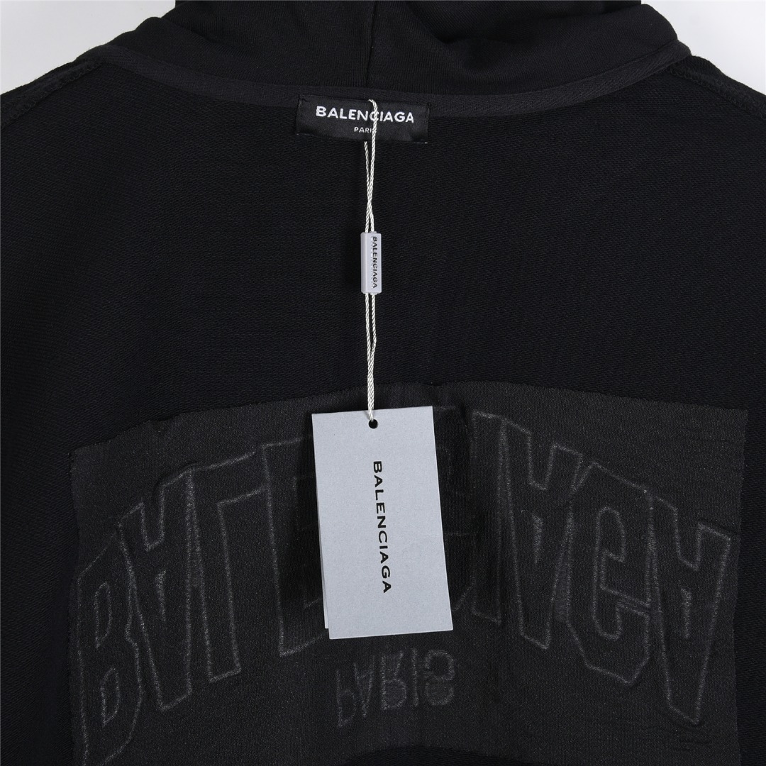 Balenciaga/巴黎世家 25Fw 后背倒立反转字母刺绣破洞双拉链外套 灰白 黑色-Chinese UA Cheap High Quatity Brand Clothes Bags handbags Sneakers wholesale wholesaler seller from China Factory suppliers Fashion Clothing Shoes best Quality Beautiful Price Balenciaga/巴黎世家 25Fw 后背倒立反转字母刺绣破洞双拉链外套 灰白 黑色