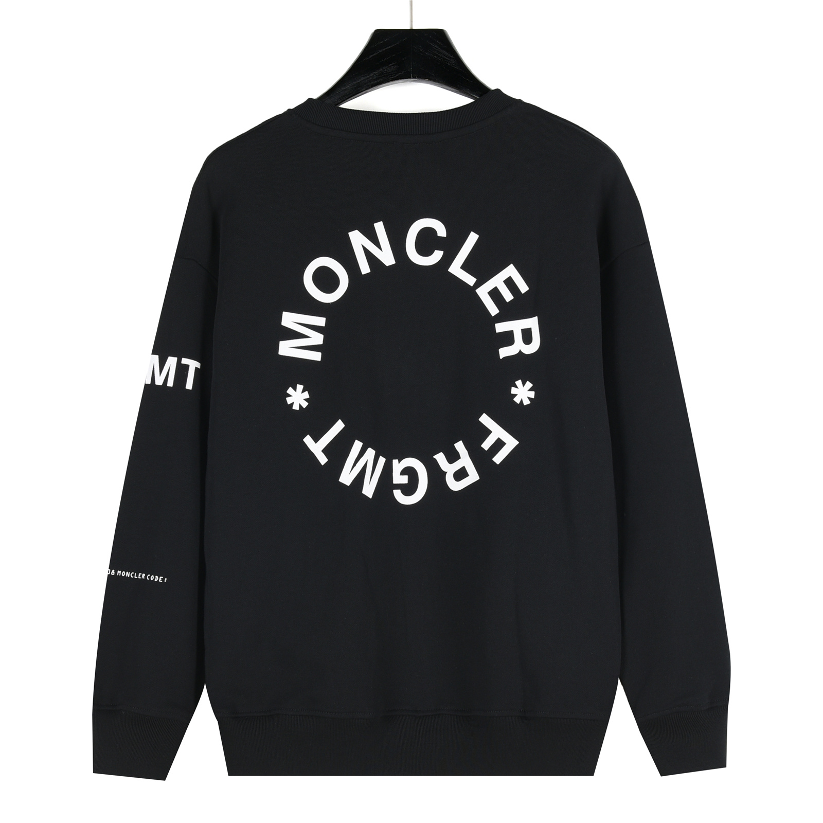 Moncler/蒙口 25Fw 前后印花字母手臂徽章圆领卫衣