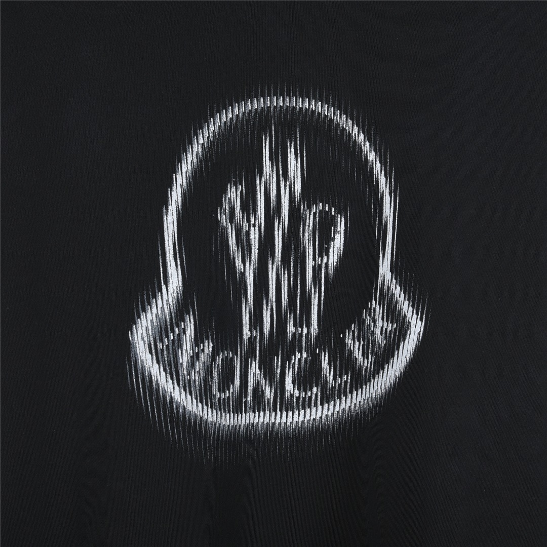 Moncler/蒙口 25Fw 重影印花手臂小标圆领卫衣