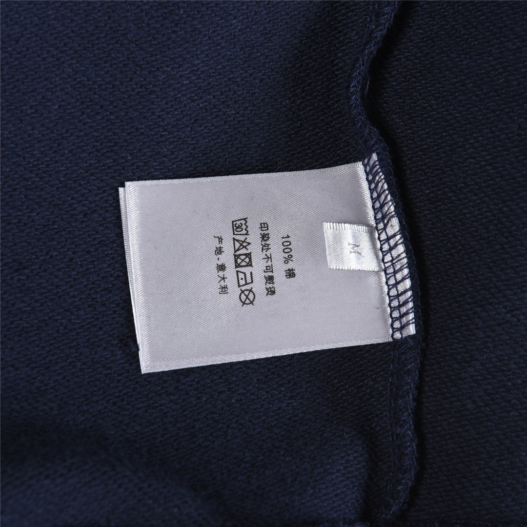 Dior/迪奥 And Hylton Nel联名 标语刺绣连帽卫衣 白色 蓝色