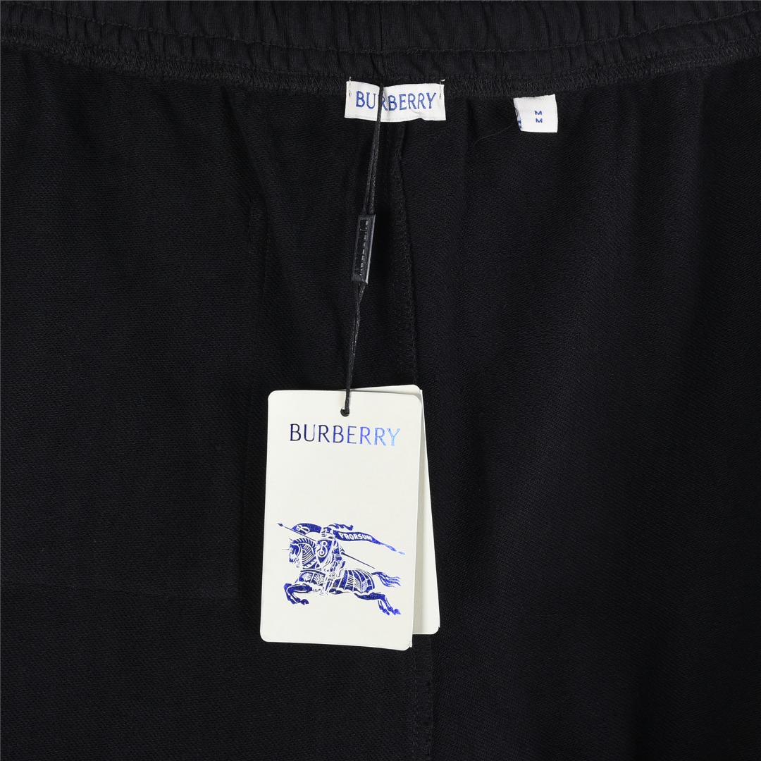 Burberry/巴宝莉 25Fw 印章战马印花套装长裤 卡其色 黑色