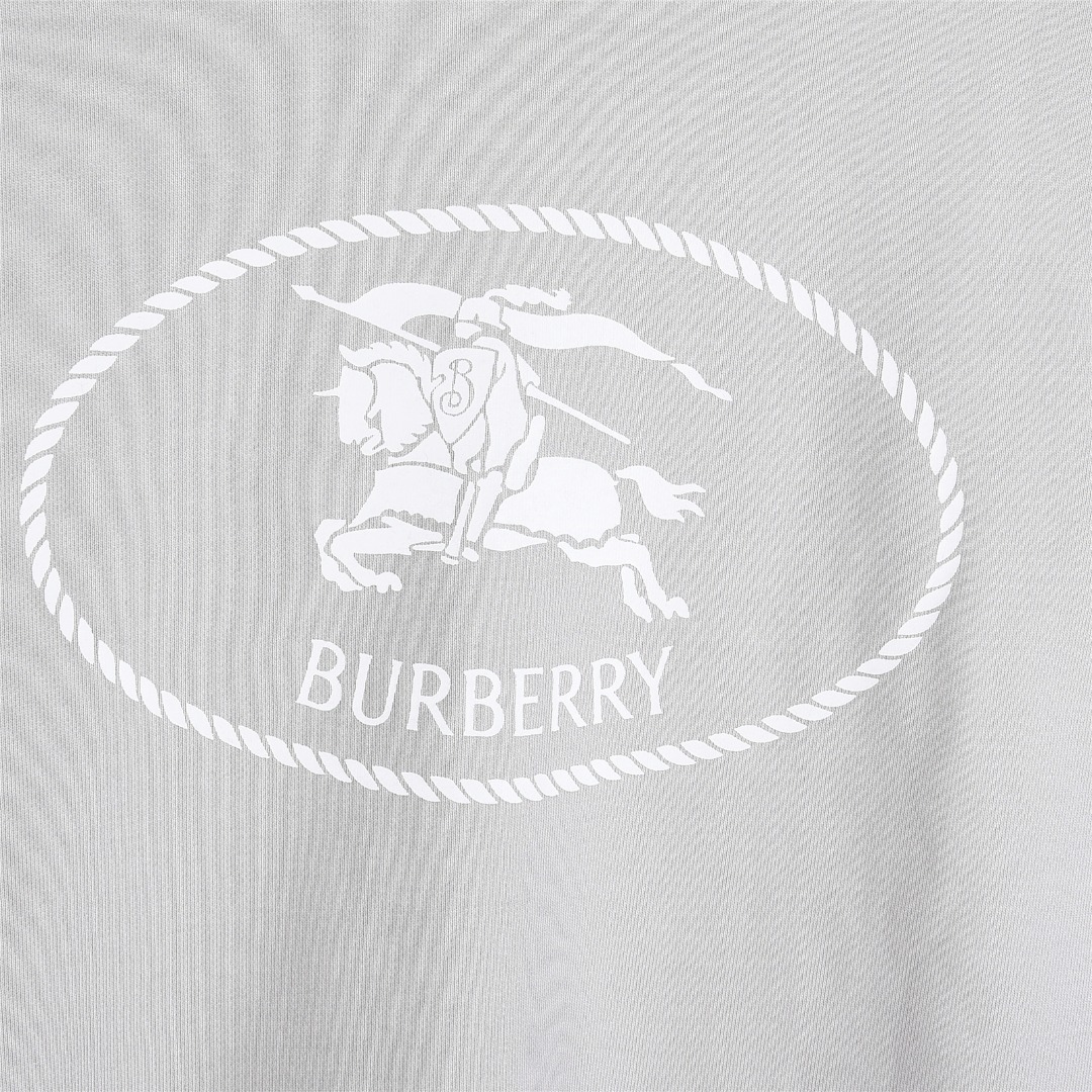Burberry/巴宝莉 25Fw 后背印章战马刺绣双拉链套装连帽外套 卡其色 黑色 粉色 飓风灰