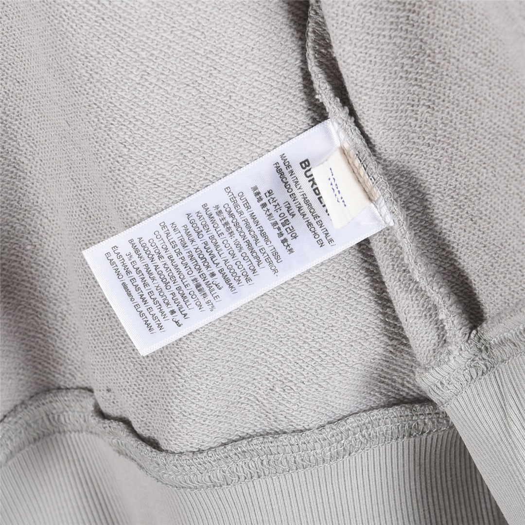 Burberry/巴宝莉 25Fw 后背印章战马刺绣双拉链套装连帽外套 卡其色 黑色 粉色 飓风灰