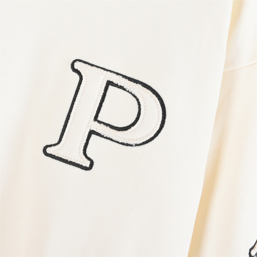 Prada 普拉达 25Fw 撞色螺纹贴布字母刺绣圆领卫衣-Chinese UA Cheap High Quatity Brand Clothes Bags handbags Sneakers wholesale wholesaler seller from China Factory suppliers Fashion Clothing Shoes best Quality Beautiful Price Prada 普拉达 25Fw 撞色螺纹贴布字母刺绣圆领卫衣