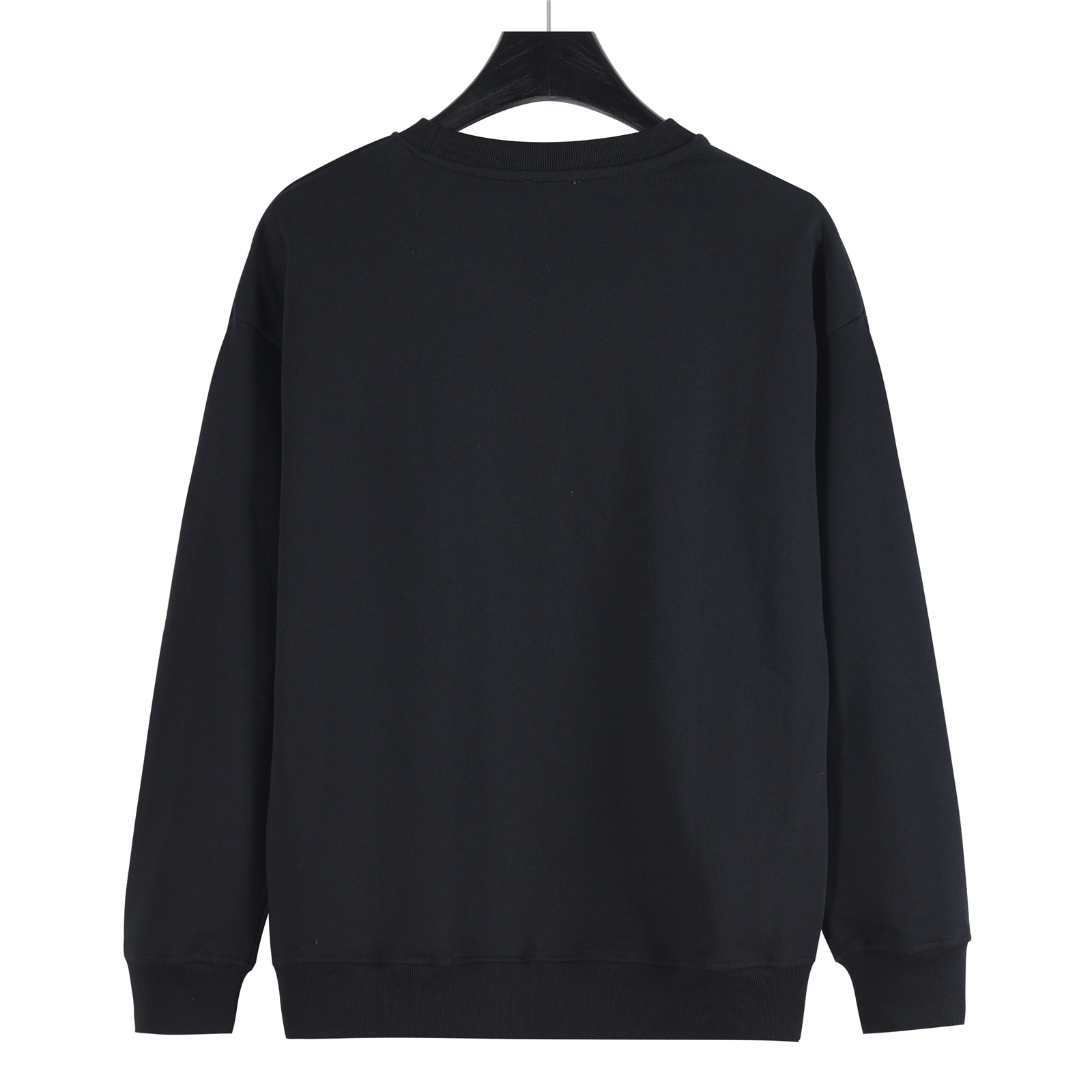 Moncler/蒙口 25Fw 小怪兽字母植毛绣花徽章圆领卫衣 白色 黑色