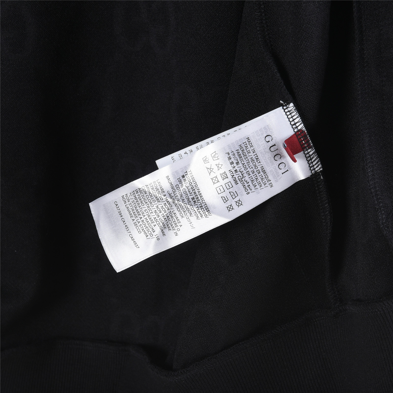 Gucci/古驰 25Fw 双G暗纹提花红绿织带拼接连帽套装拉链外套 黑色 白色