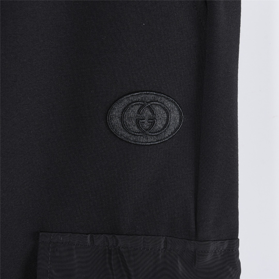 Gucci/古驰 25Fw 侧口袋织带拼接工装套装长裤