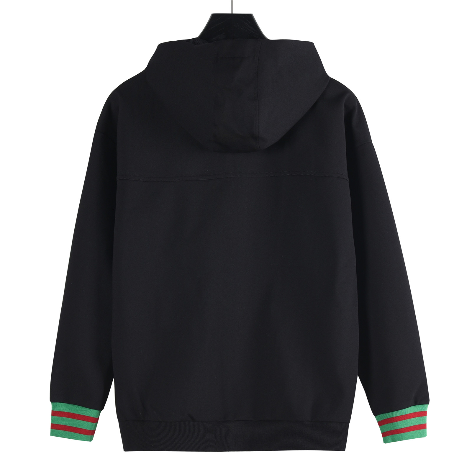 Gucci/古驰 25Fw 口袋竖条织带拉链工装连帽套装外套