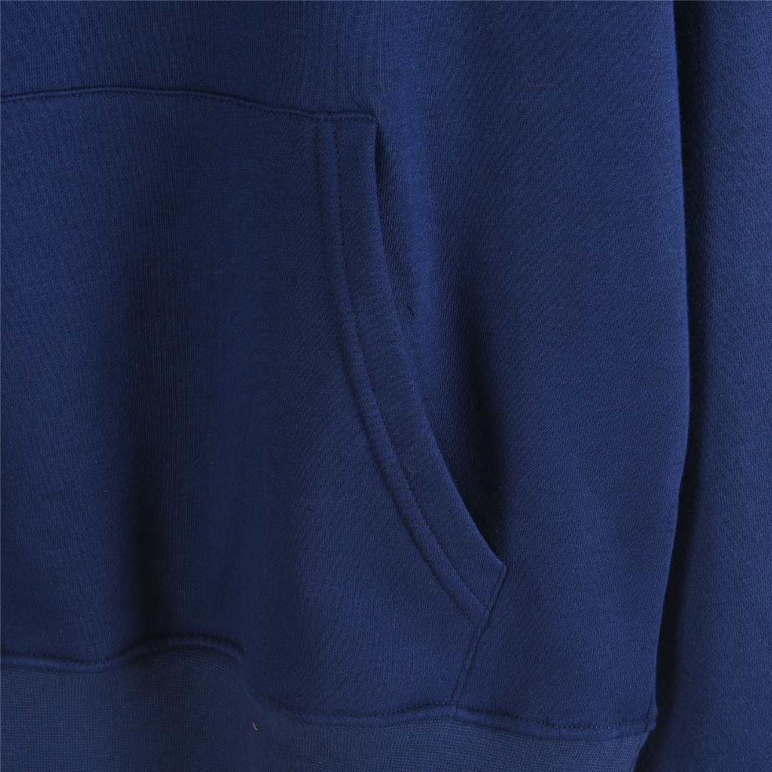 Ralph Lauren/拉夫劳伦 胸前毛巾绣logo薄绒连帽卫衣 灰色 蓝色