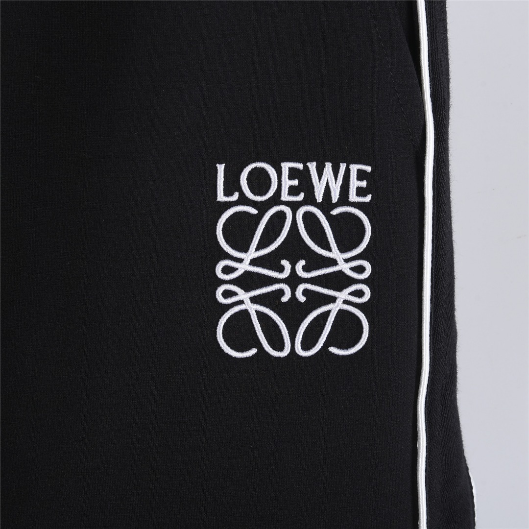 Loewe/罗意威 25Fw 线条织带徽标字母刺绣套装长裤