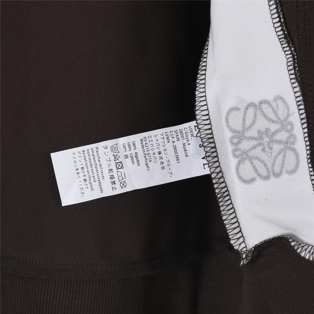 Loewe/罗意威 25Fw 拼色织带徽标刺绣套装拉链外套 棕色