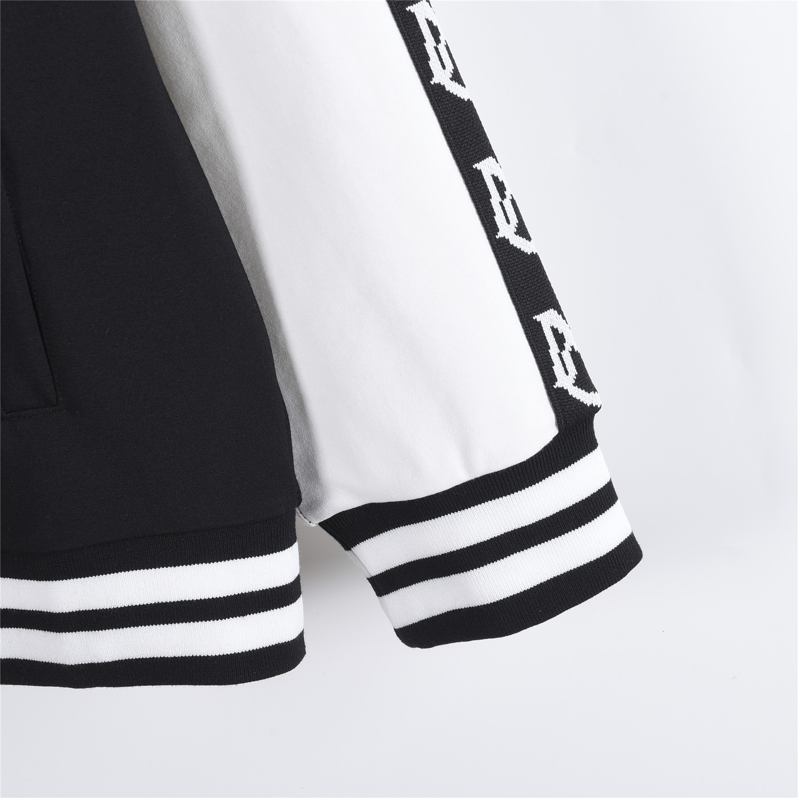 Moncler/蒙口 25Fw 拼色刺绣微标logo织带套装拉链外套 黑色