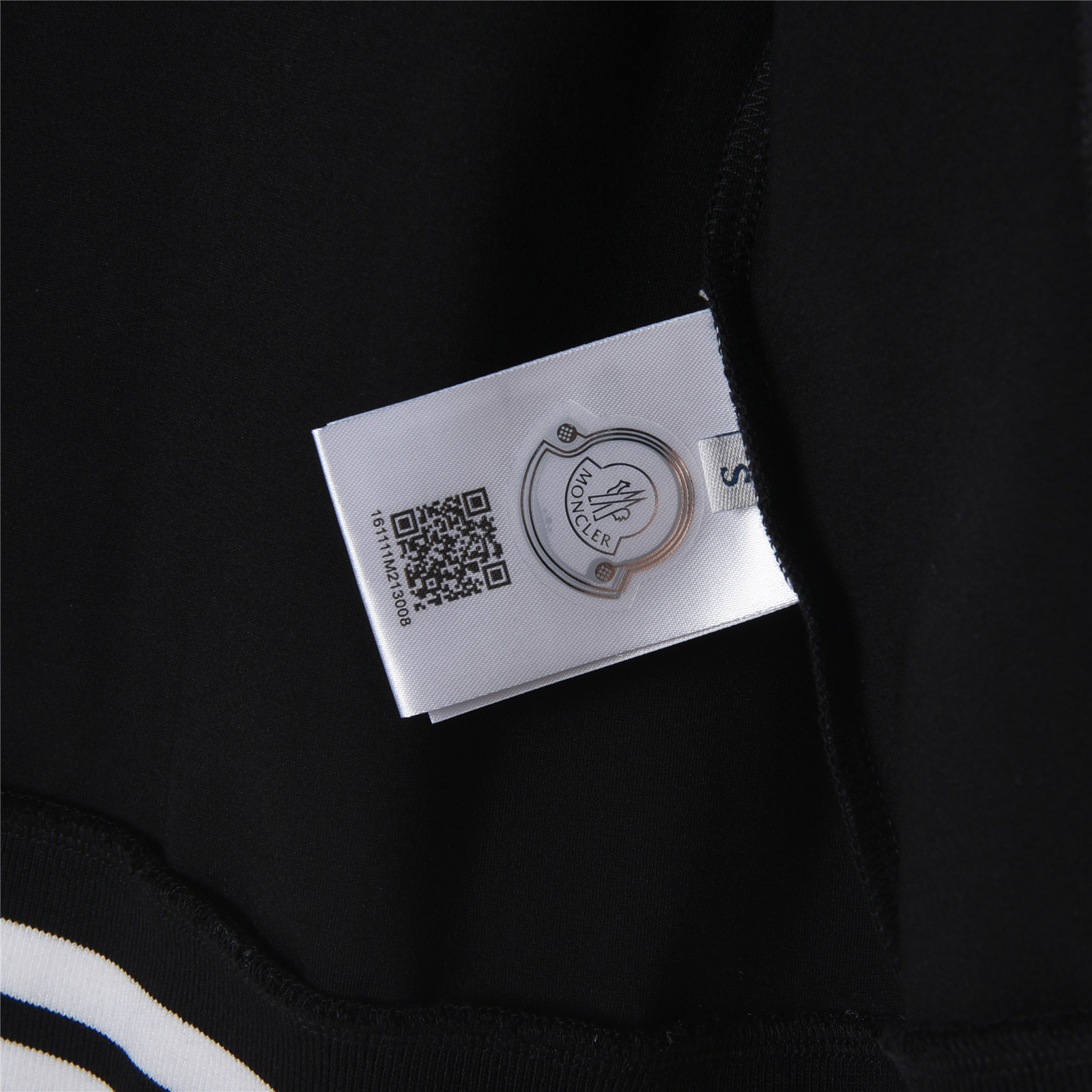Moncler/蒙口 25Fw 拼色刺绣微标logo织带套装拉链外套 黑色