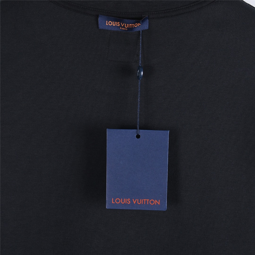 LouisVuitton/路易威登25Fw 文化风景图案元素刺绣长袖T恤