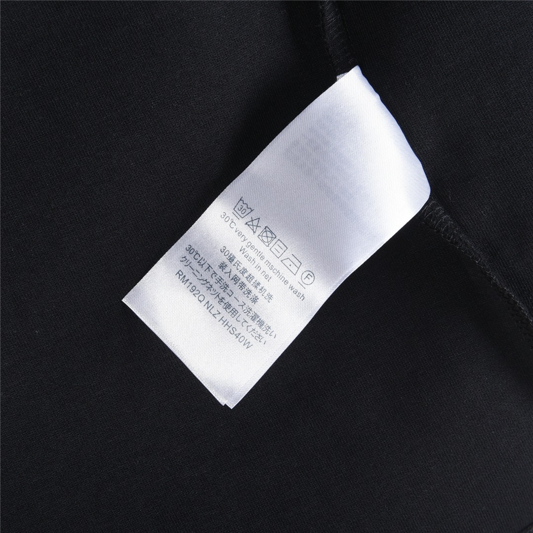 LouisVuitton/路易威登25Fw 帆船logo刺绣长袖T恤 黑色 白色