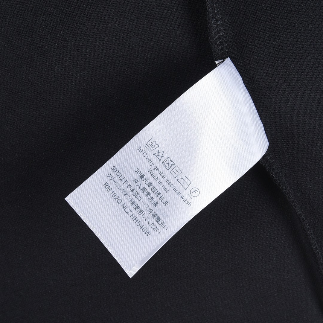 Louis Vuitton/路易威登 25Fw 花卉字母刺绣长袖T恤 黑色 白色