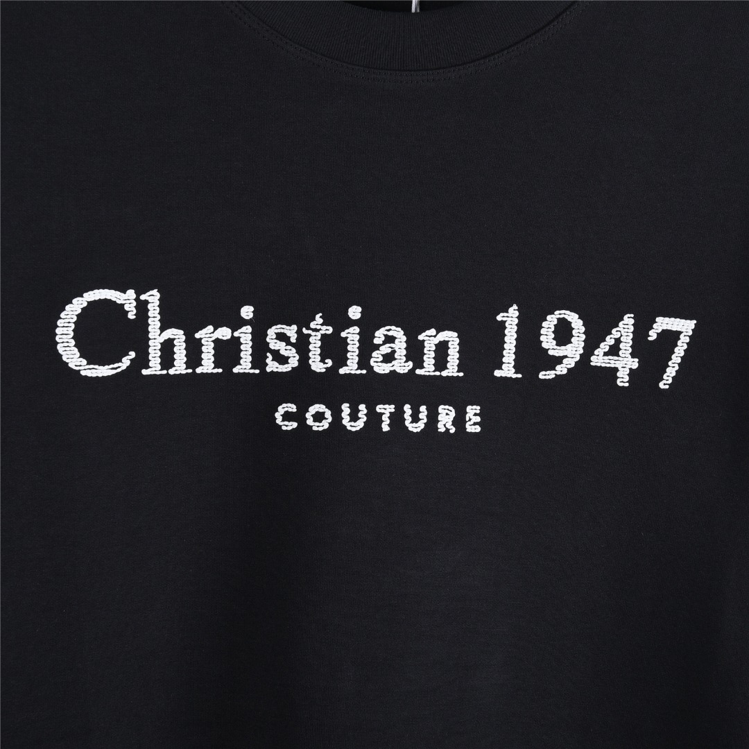 Dior/迪奥 25Fw 克里斯汀1947标志刺绣长袖T恤