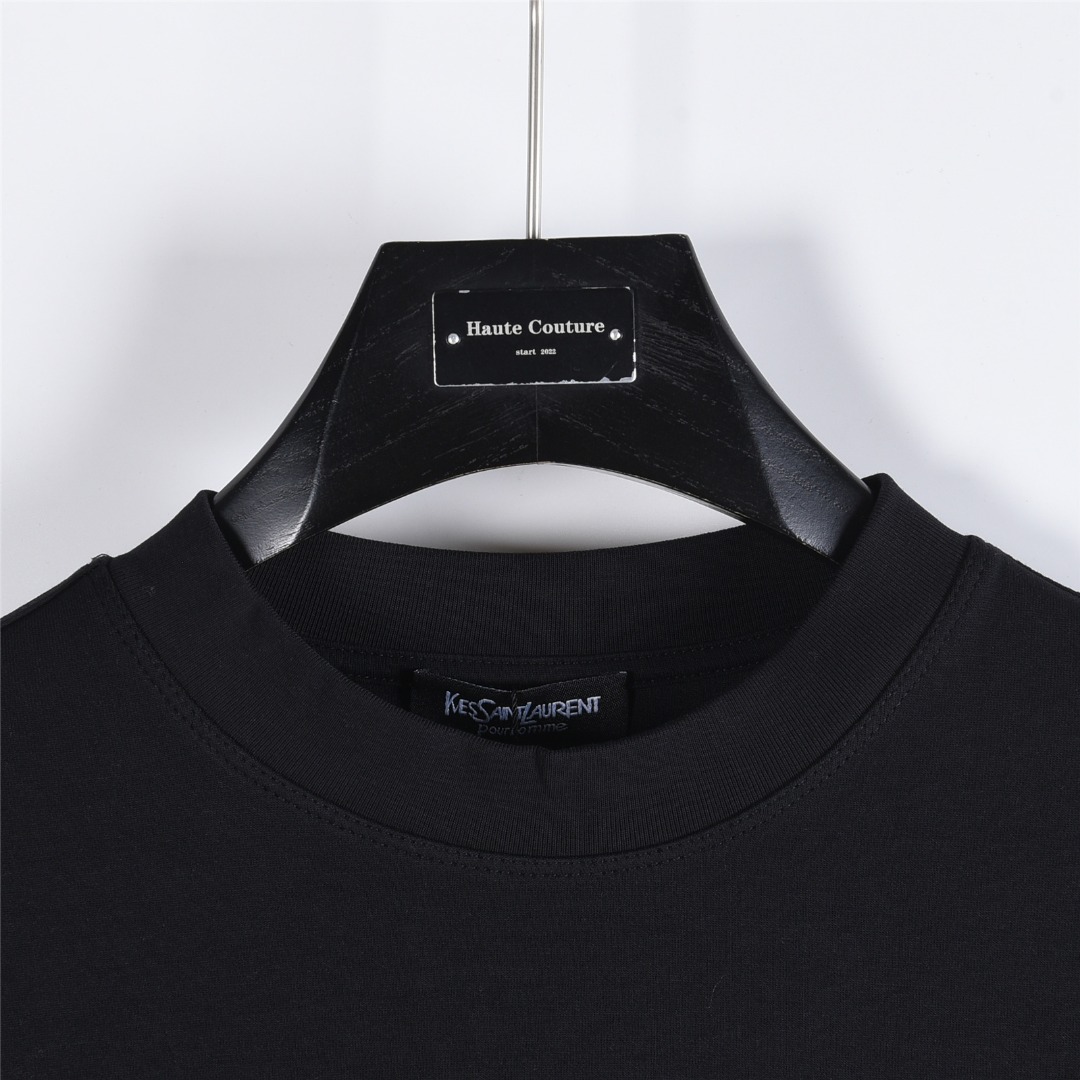 SAINT LAURENT/圣罗兰 25Fw 后背字母logo刺绣长袖T恤