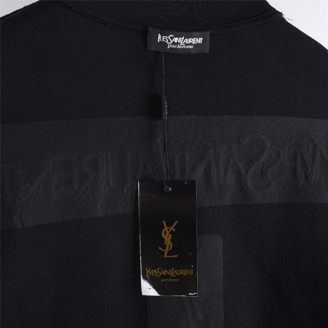 SAINT LAURENT/圣罗兰 25Fw 后背字母logo刺绣长袖T恤