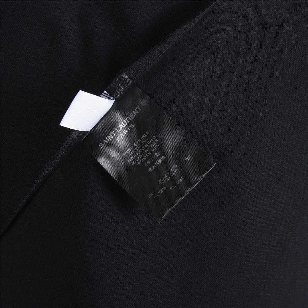 SAINT LAURENT/圣罗兰 25Fw 后背字母logo刺绣长袖T恤