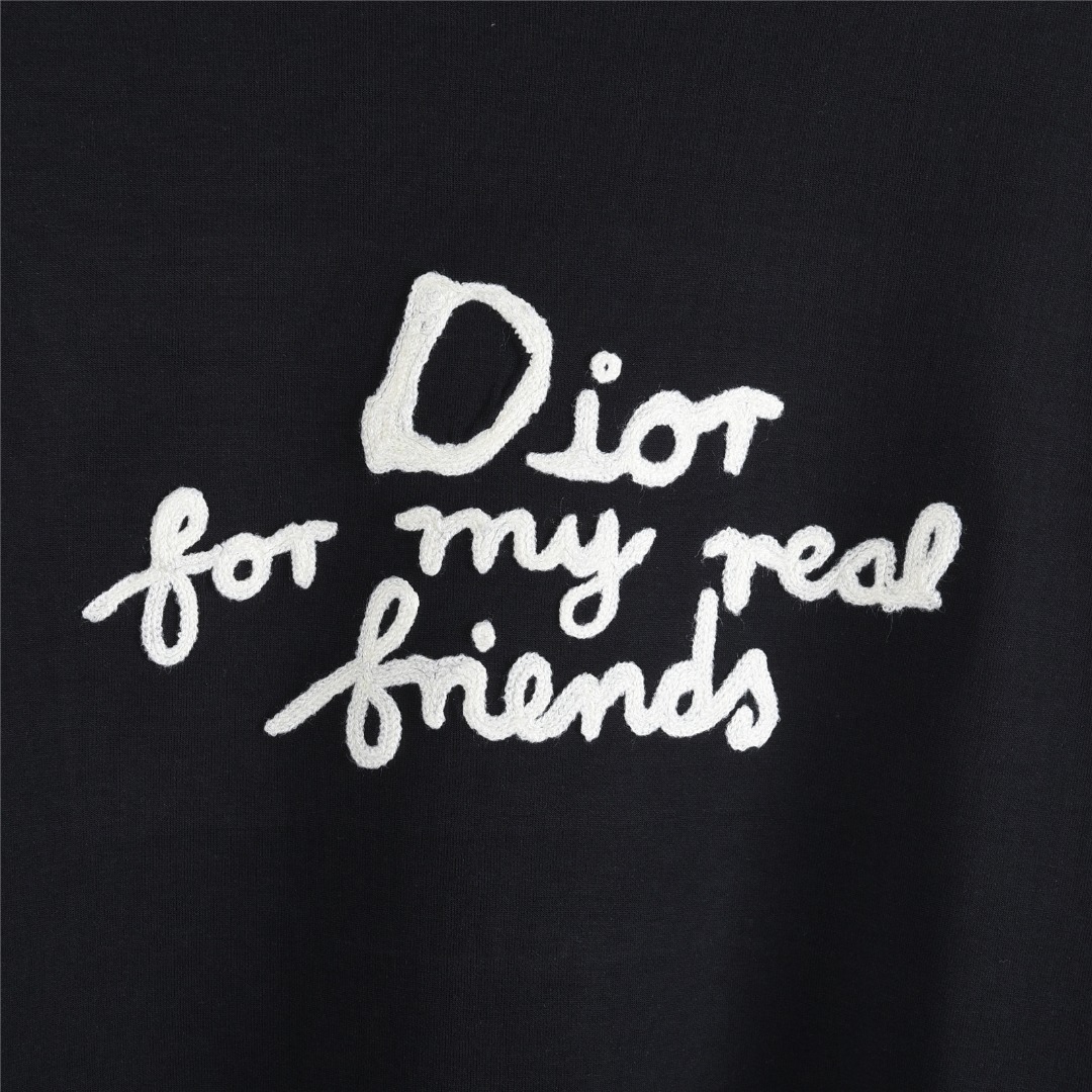 Dior/迪奥 And Hylton Nel联名 标语刺绣长袖T恤