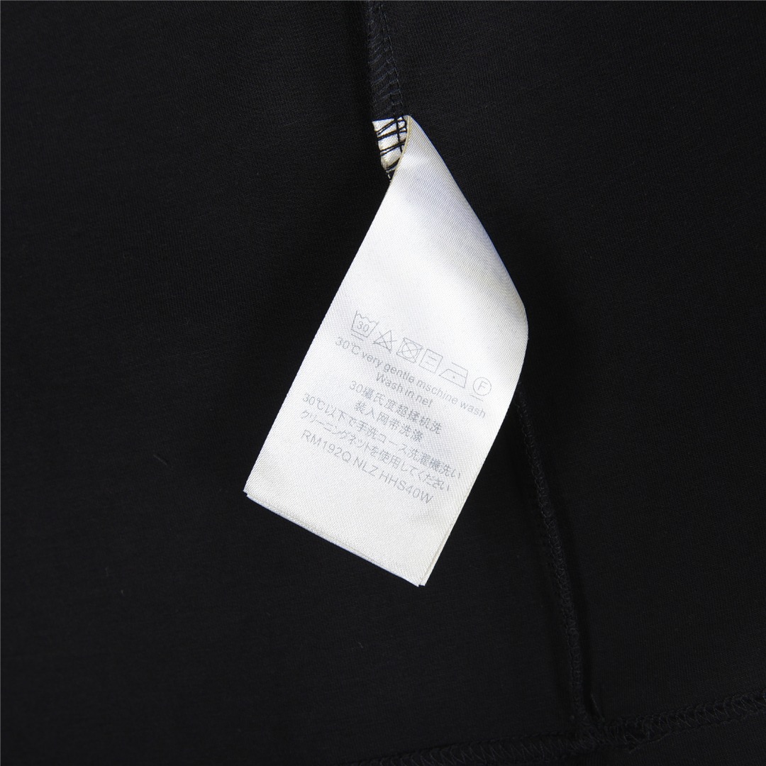 Louis Vuitton/路易威登 25Fw 四叶草及logo字母刺绣长袖T恤 黑色 白色