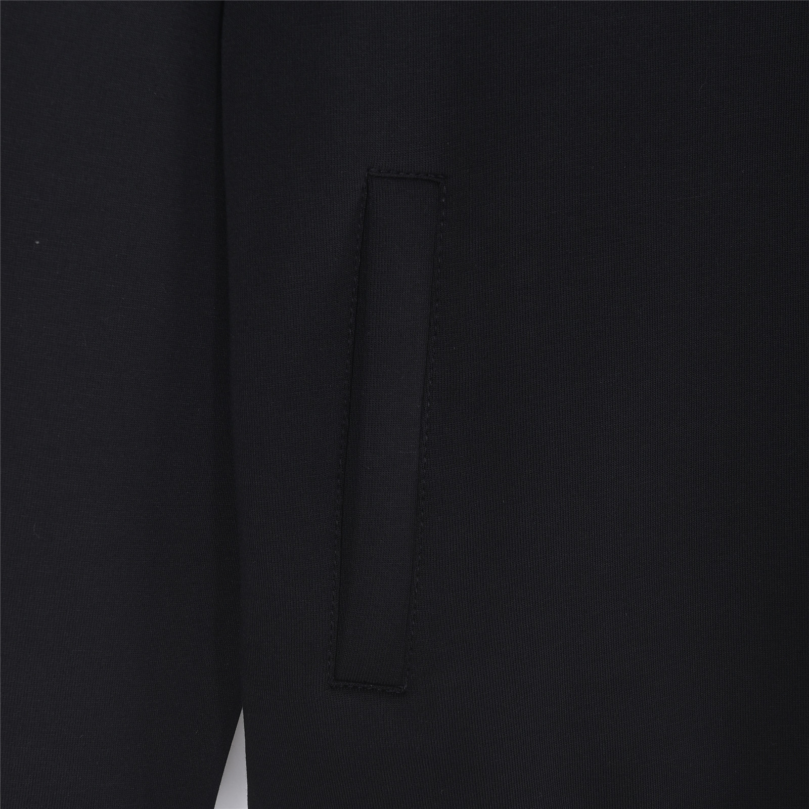PRADA/普拉达 25Fw 红logo饰条胶条空气层双拉链连帽外套