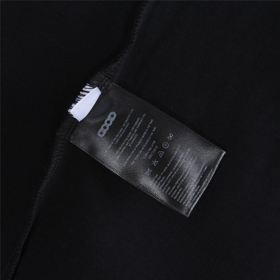 GOOD BRAND 25Fw 暗纹电镀烤瓷珍珠字母刺绣长袖T恤