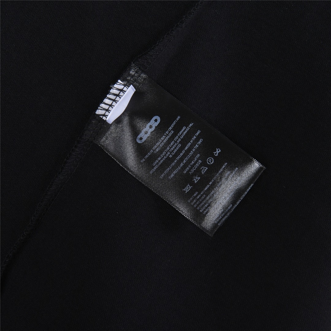 GOOD BRAND 25Fw 马卡龙彩色珍珠烤瓷字母长袖T恤黑色 白色